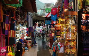 The Indian Market in the Miraflores area of Lima, Peru