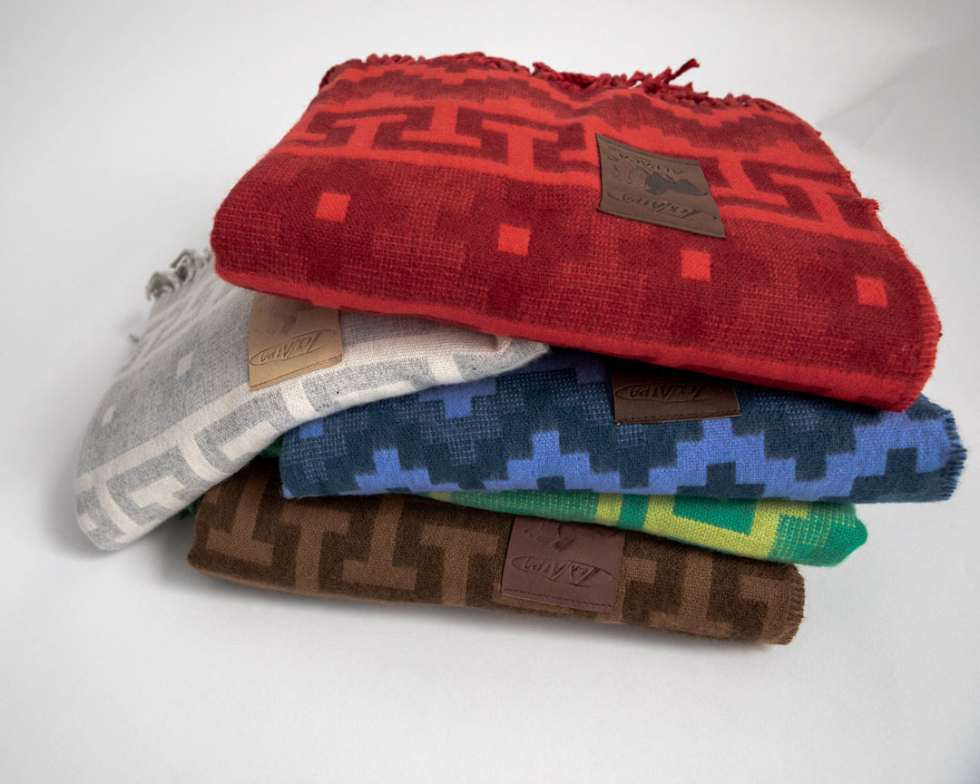 Alpaca Wool Throw Blanket