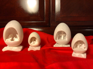 Huamanga Stone Nativity and Calvary Eggs