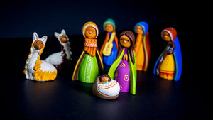 8-Piece Ceramic Nativity Set (with Alpacas) (2019)